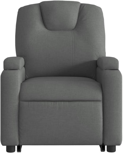 Kantelstoel Elektrisch – Relaxfauteuil – Lounge Stoel – Verstelbare Stoel – Relaxstoel – Donkergrijze Stof – Elektrische Verstelling – Opsta Functie