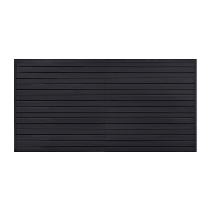 VEVOR Gereedschapswand, 1225 x 2450 x 20 mm, pvc-garagelamellenwand, zwarte wandorganizer, 136 kg per plaat, lamellenwandpaneel met koppelingsstructuur en doe-het-zelfgesneden, geschikt voor opslag en