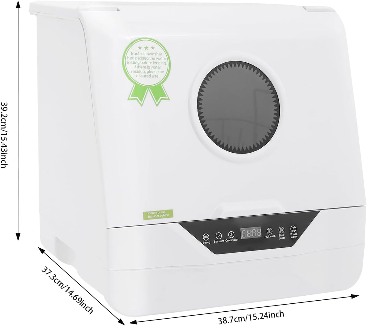 Mini-vaatwasser – Tafelmodel Vaatwasser – Compacte Afwasmachine – Kleine Vaatwasser – Elektrische Mini Vaatwasser – 4 Wasprogramma’s – 800W Vermogen – LED Display – IPX1 Waterdicht