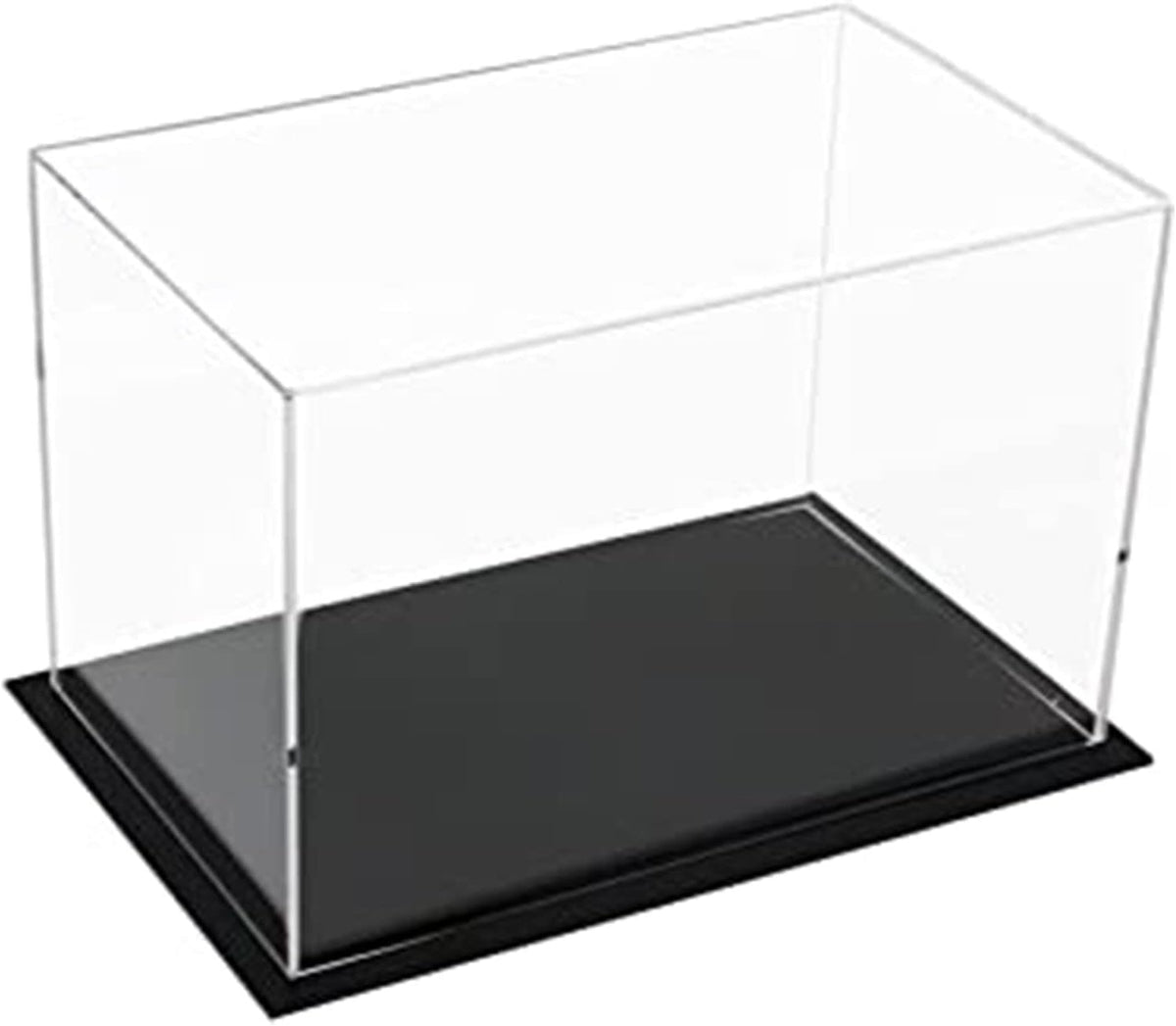 Display case box, helder acryldisplay, stofdicht, showcase met verdikkingsbasis, voor display, actiefiguren, thuisopslag, organizer, speelgoed (55 x 33 x 30 cm)