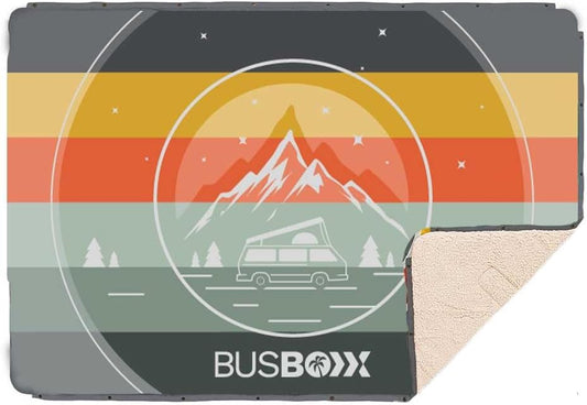 Bus-Boxx VOITED CloudTouch® 4-in-1 campingdeken, multifunctionele outdoordeken, kussen, slaapzak en poncho, waterafstotend, van gerecyclede materialen (Explore)