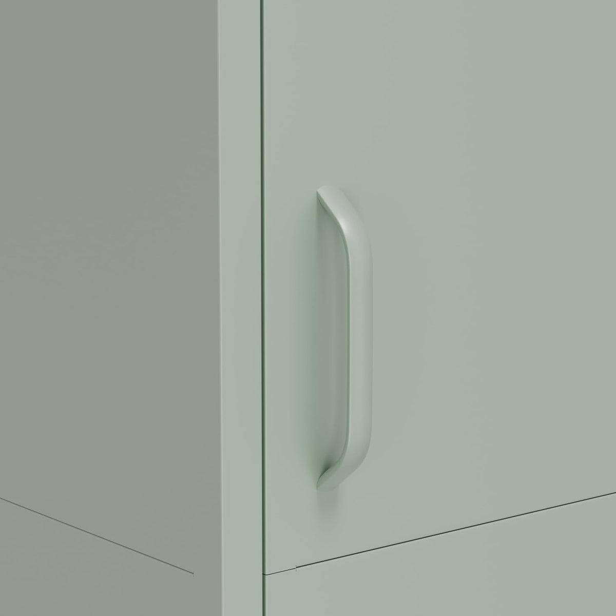 Locker Cabinet Metal 35x50x180cm / 90x50x180cm – Storage Cabinet with Adjustable Shelves, Steel Wardrobe/Wardrobe Industrial (Green, 35x50x180cm (LxWxH)) - QUORE