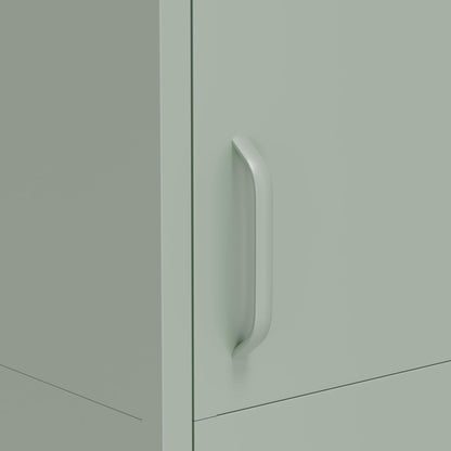 Locker Cabinet Metal 35x50x180cm / 90x50x180cm – Storage Cabinet with Adjustable Shelves, Steel Wardrobe/Wardrobe Industrial (Green, 35x50x180cm (LxWxH)) - QUORE
