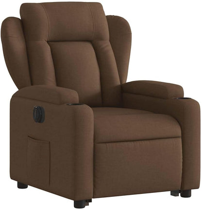 Relaxstoel Met Opstahulp – Elektrische Relaxstoel – Tv-Stoel – Ligstoel – Relaxfauteuil – Elektrisch Kantelsysteem – Maximaal 135 Graden – Comfortabele Stofbekleding