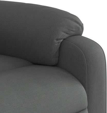 Verstelbare Fauteuil – Relaxfauteuil – Relaxstoel – Armstoel – Leunstoel – Handmatig Verstelbaar Tot 135 Graden – Donkergrijze Duurzame Stof