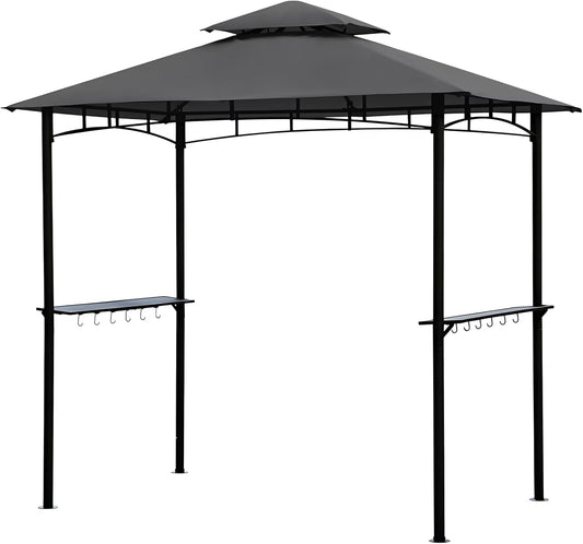 Sekey Grillpaviljoen, 2,45 x 1,50 m, waterdicht, tuintent, partytent voor tuin, feest, picknick, barbecue, uv-bescherming 50+, grijs