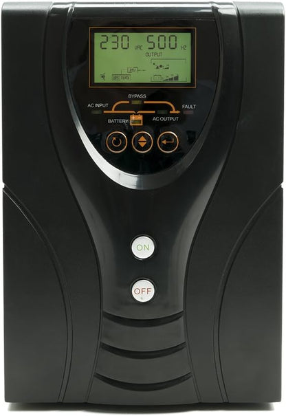 Backup-UPS, ononderbroken stroomvoorziening, SilverCloud 850VA, zuivere sinus, 850 VA/600 W, AVR-functie, 2 Schuko-stopcontacten