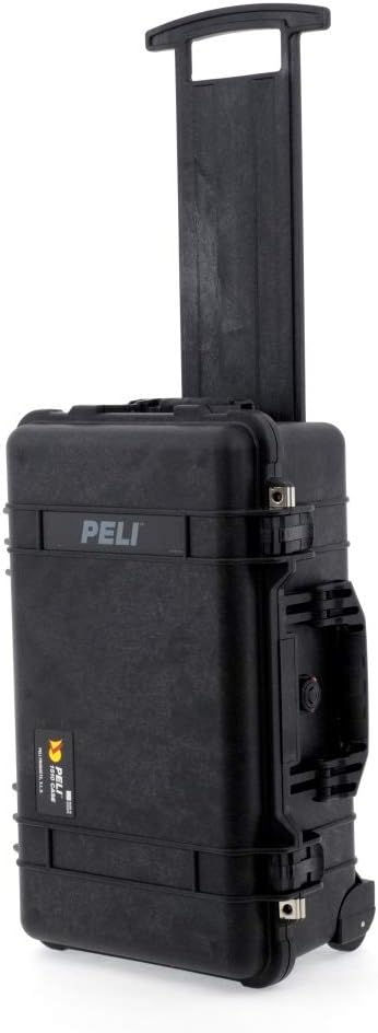 Peli Case 1510 Trolley met Trekpak indelingssysteem, zwart, camerakoffer, fotokoffer, outdoorkoffer, waterdicht, IP67, zwart, Mittlerer Schutzkoffer, koffer