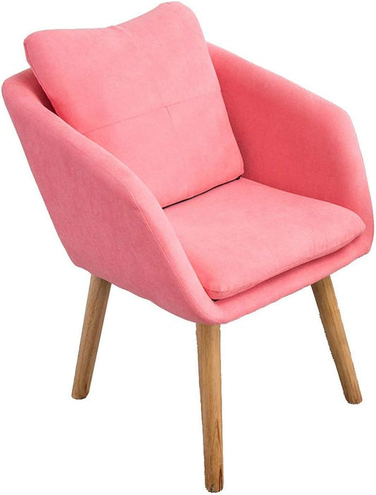 Axdwfd Deck Chair Lounge Chair, Single Sofa Modern Minimalist Balcony Small Apartment and Cute Girl Heart Small Sofa Living Room Recliner 54x50x73cm (Color: Pink) - QUORE