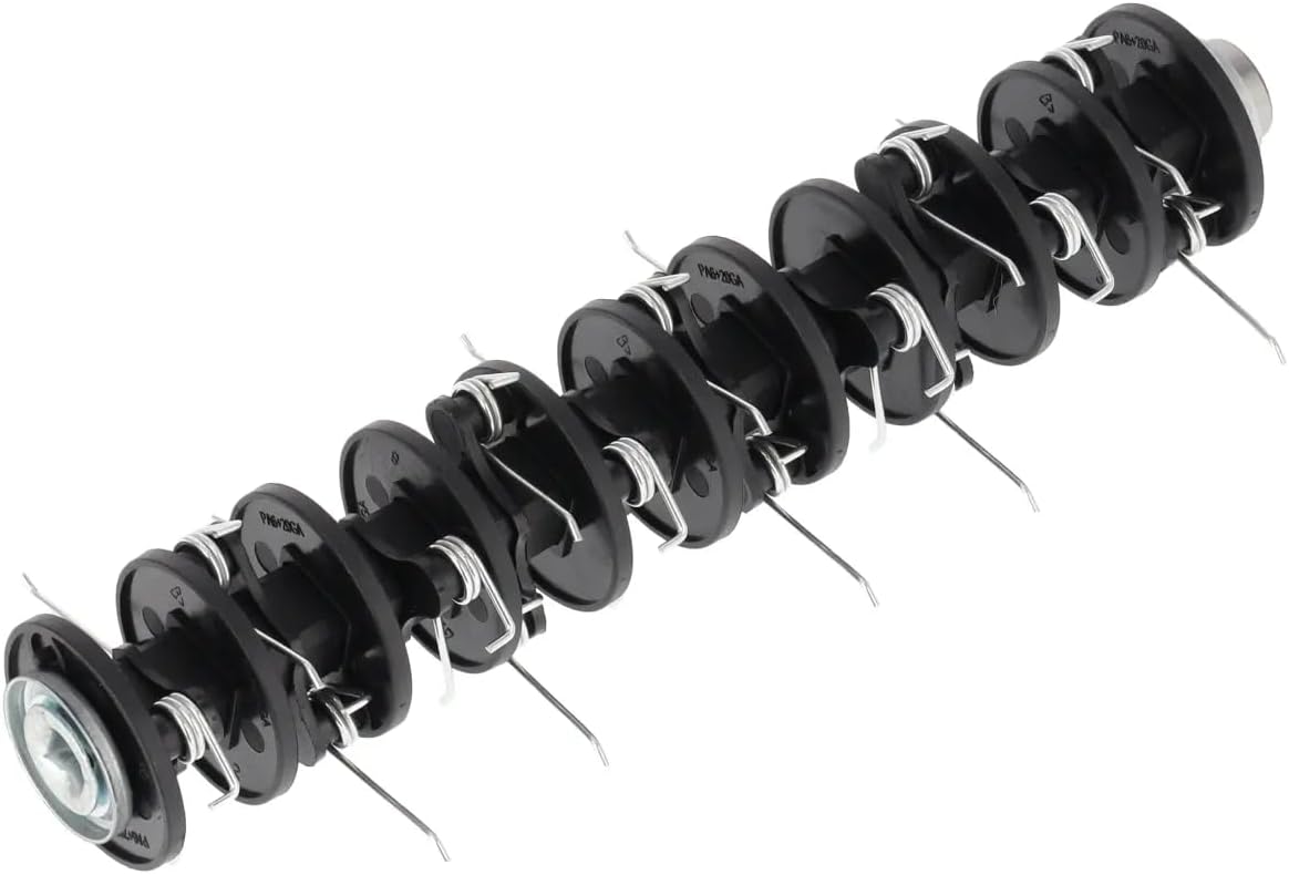 DEDRA verticuteer/gazonventilator, elektrische aandrijving, sterk 1500 W, 3000 omw/min, 32 cm werkbreedte, laag geluidsniveau, opvangzak van 30 liter, met diepteverstelling