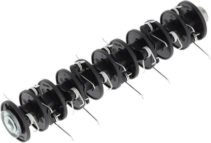 DEDRA verticuteer/gazonventilator, elektrische aandrijving, sterk 1500 W, 3000 omw/min, 32 cm werkbreedte, laag geluidsniveau, opvangzak van 30 liter, met diepteverstelling
