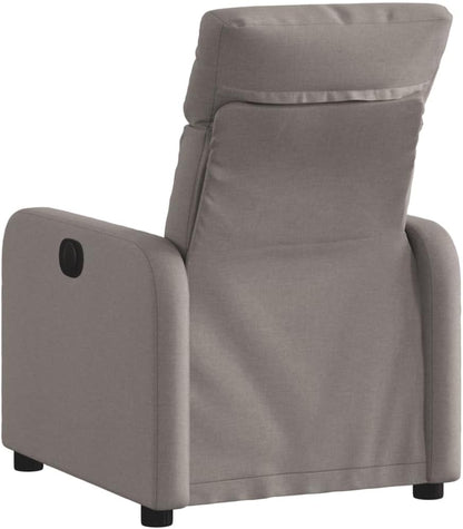 vidaXL Armchair adjustable fabric taupe