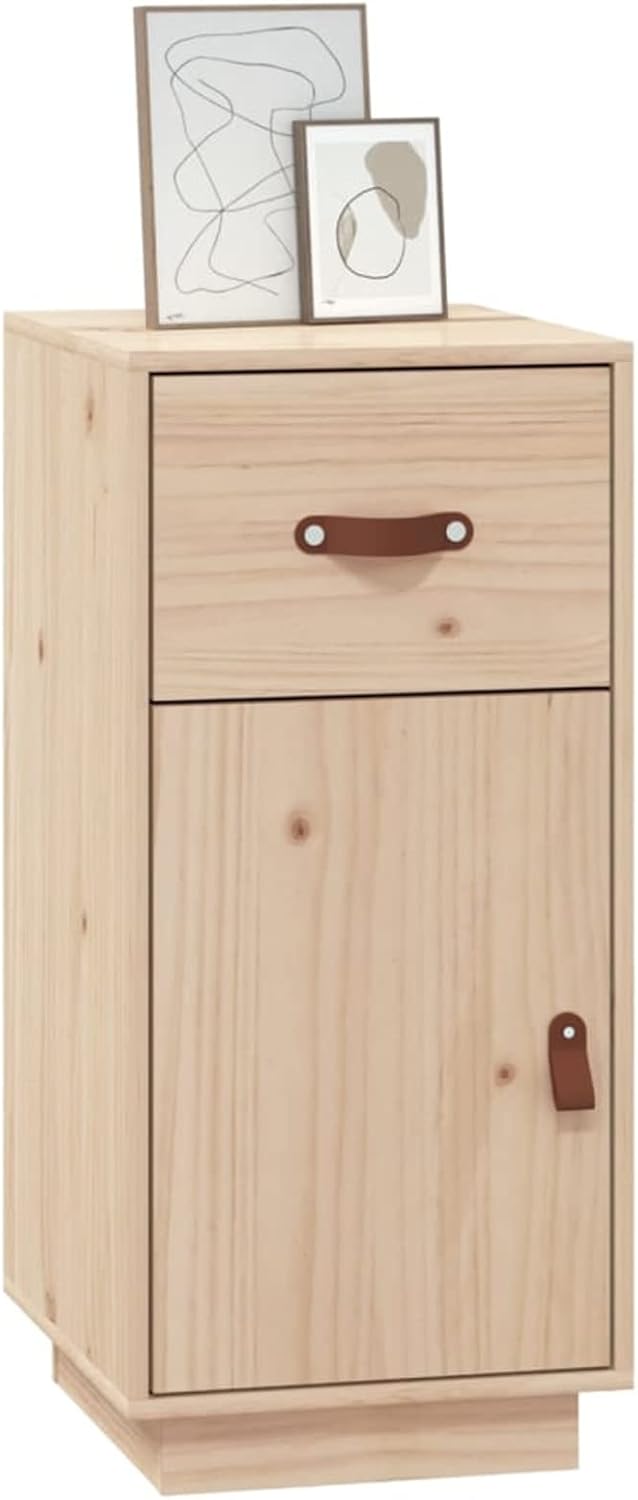 Sideboard Living Room Cabinets Living Room Oblique Storage Cabinet Sideboard 34x40x75cm Solid Wood Pine - QUORE