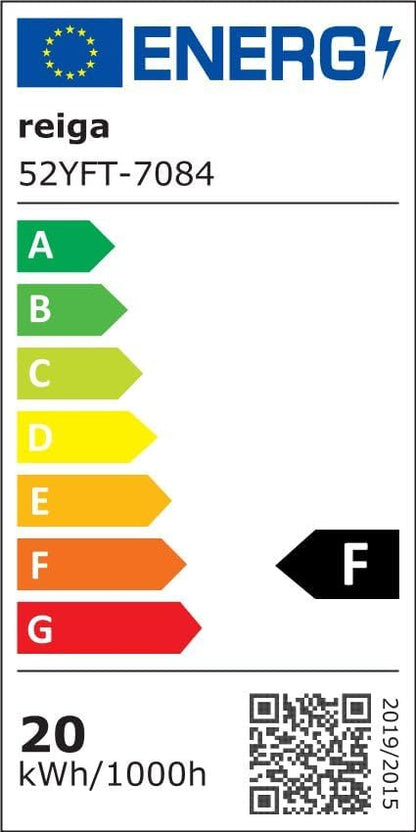 reiga Witte plafondventilator met ledverlichting en afstandsbediening, Ø 132 cm, energiebesparende DC-motor, stil, 3 kleurtemperaturen, 3-vleugels, houten plafondventilator voor slaapkamer, woonkamer