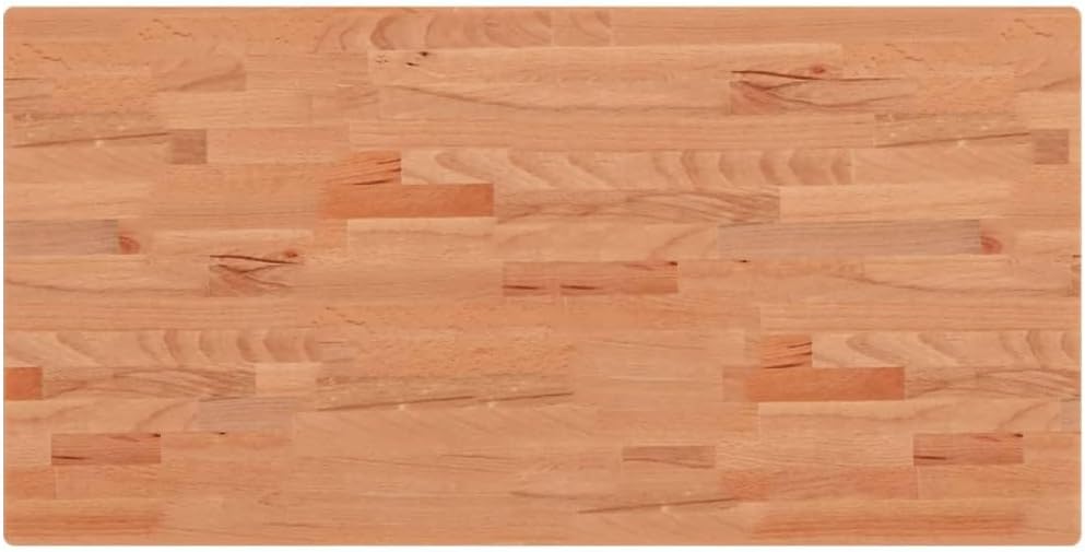 Bathroom countertop 100x50x2.5cm solid wood beech,bathroom countertop vanity,desk top work surface large tabletop tabletop tabletop type1 hardware - QUORE