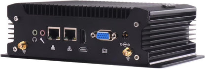 Industrieel mini-pc-apparaat, RJ45 Gigabit LAN-poort, Core i7 4578U, 8 GB DDR4 RAM 256 GB SSD, HD-MI, VGA, RS232 COM, USB 3.0, wifi, SIM-kaartsleuf, Win10/7/Linux, Wake-on-LAN, Micro Computer