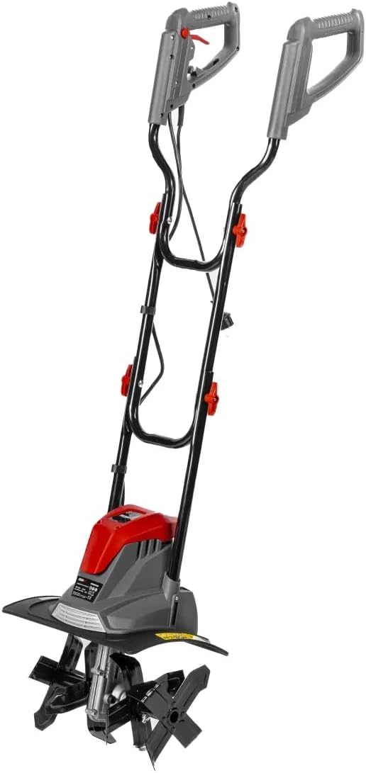 Garden DED8709 Elektrische motorhak, sterk 1050 W, werkbreedte 36 cm, kunststof metaal, ergonomisch lichtgewicht, 7,3 kg, tuinfrees, voorgevormde, ergonomische handgreep