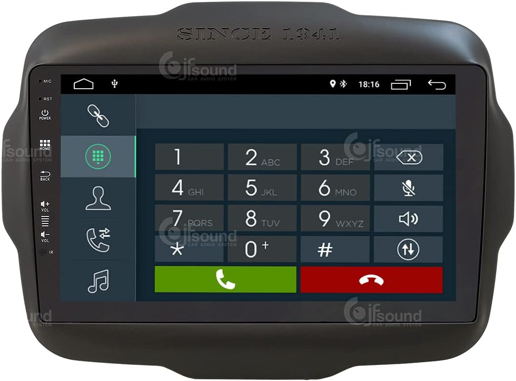 Autoradio Jeep Renegade – Inbouw Radio – Multimedia Systeem – Navigatie Systeem – Touchscreen Radio – 9-Inch Full-Touch HD – Android Met GPS & Bluetooth