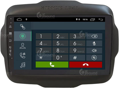 Autoradio Jeep Renegade – Inbouw Radio – Multimedia Systeem – Navigatie Systeem – Touchscreen Radio – 9-Inch Full-Touch HD – Android Met GPS & Bluetooth