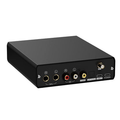 Topping E50II DAC Compacte Hi-Res audio-desktop met AK4497S, DSD512, PEQ 10-bands en Bluetooth LDAC voor hoofdtelefoon en luidsprekers, zwart