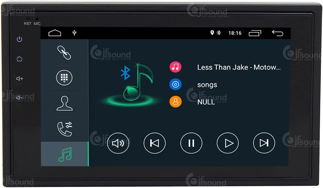 2 din universele autoradio Android GPS Bluetooth WiFi USB HD Touchscreen 6.2" 4core Carplay AndroidAuto
