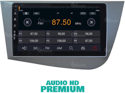 Autoradio Seat Leon 2005-2012 – Navigatiesysteem – Multimedia Speler – Bluetooth Radio – Touchscreen Autoradio – 9-inch HD Scherm – Android Auto & CarPlay Support