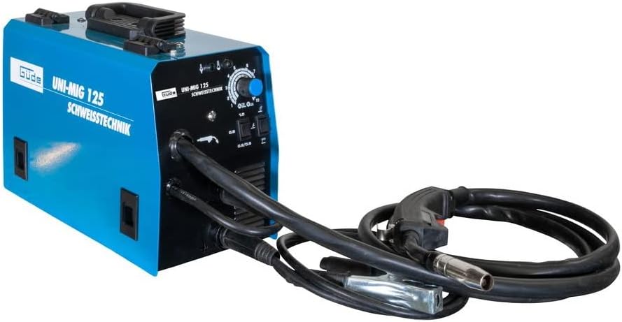 Güde Universeel lasapparaat Uni-Mig 125 SYN (230 V, 4 in 1, 120 A max. lasstroom, 20-120 A regelaar, incl. elektrodenhouder, slangpakket, massaklem, slakkenhamer, lasschild & vuldraad)