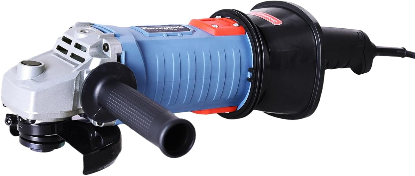 FANZTOOL Betonschuurmachine, 1500 W, instelbare snelheid, met diamantkop 125 mm, zuigkap en T-greep, ideaal voor beton en tegellijm