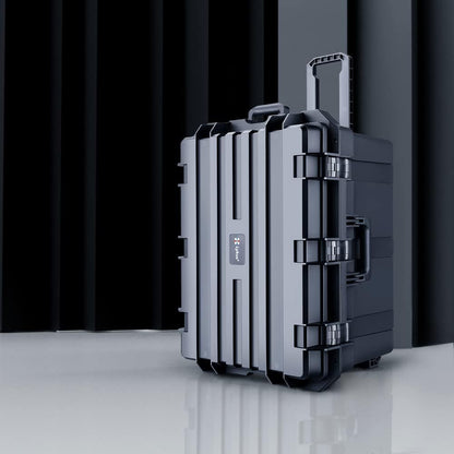 Lykus Grote hardcase box met schuiminzetstuk, verschillende maten, IP66 spatwaterdicht, geschikt voor camera, projector, elektronische apparatuur en meer