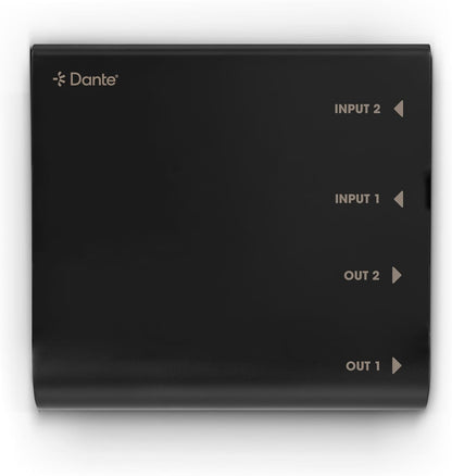 2x2 Dante Interface – Audio Interface – Netwerkinterface – Dante Converter – Dante Adapter – Bidirectionele Omzetting Van Analoge Audio – 48V Fantoomvoeding Per Kanaal