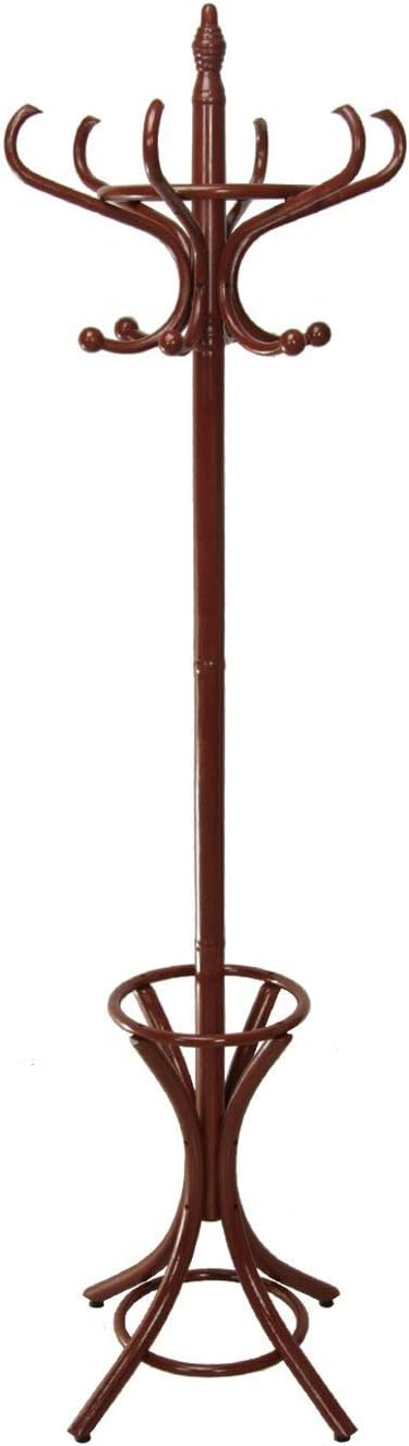 Suska - Cabide de Pé Classic de Madeira 1020-3574220 - Cabbide de Pé Classico em Madeira cor escura (186 x 53 cm)