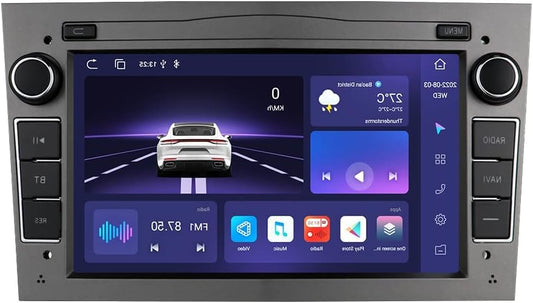 Android 13 Bluetooth Car Radio for Opel Astra H Corsa C Zafira Corsa D Meriva Vivaro GPS Navi Bluetooth/Apple Carplay & Android Auto/USB WiFi 4G LTE Rear View Camera Input Mirrorlink - QUORE