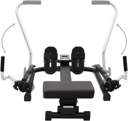 Rowing machine with 5 levels and hydraulic resistance - QUORE