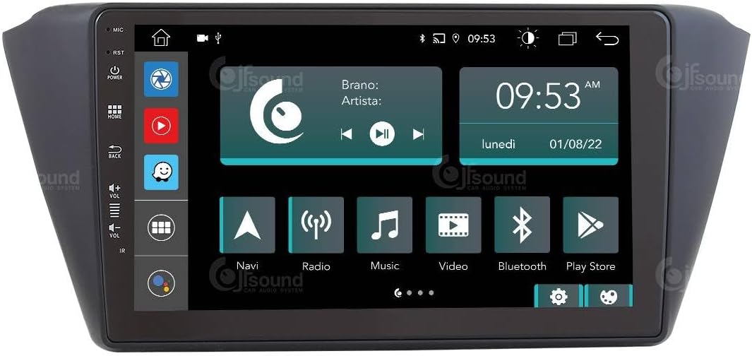 Autoradio Skoda Fabia – Multimedia Systeem – Navigatie – Bluetooth Radio – Touchscreen – 9 Inch – 8-Core Processor – CarPlay & Android Auto