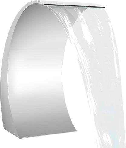 Tuinfountain – Waterval – Tuinfontein – Zwembadfontein – Fontein – Roestvrij Staal – 30x60 cm – Onderhoudsarm & Duurzaam