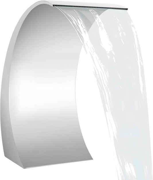 Tuinfountain – Waterval – Tuinfontein – Zwembadfontein – Fontein – Roestvrij Staal – 30x60 cm – Onderhoudsarm & Duurzaam