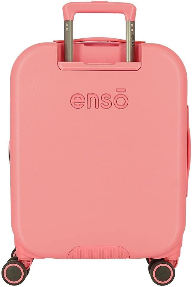 Enso Ciao Bella ABS kinderbagage, TSA-sluiting, dubbele wielen, verschillende kleuren en maten, Roze, Eén maat, Koffer Set