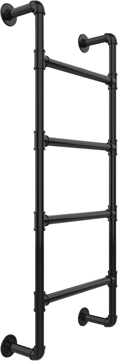 4-Stap Wandhangend Ladder – Metaal Klimmen Toegang voor RV, Zolder en een Stapelbed – Vaste Verslaafd Design - 4 Sport Muur-Vaste Ladder – Kelder Egress-Venster En Exit - Emergency Escape voor Woninge