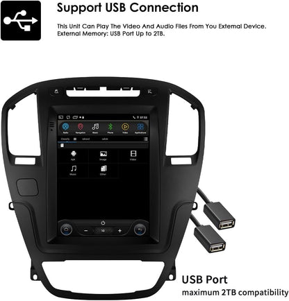 Ossuret Autoradio voor Opel Insignia/Buick Regal (2009-2013), 9,7 Inch Android 13 Touchscreen 2+32GB GPS Navigatie met Carplay Android Auto WiFi Bluetooth USB Stuurwielbediening
