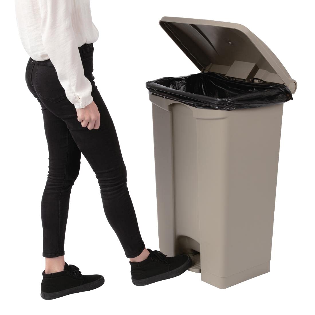 Jantex Kitchen Pedal Bin 87Ltr 810x490x400mm Waste Waste Dust Home Bucket - QUORE