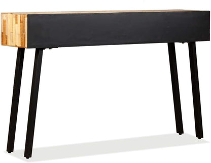 vidaXL Recycled Teak Wall Table Solid Table Tables Console Table
