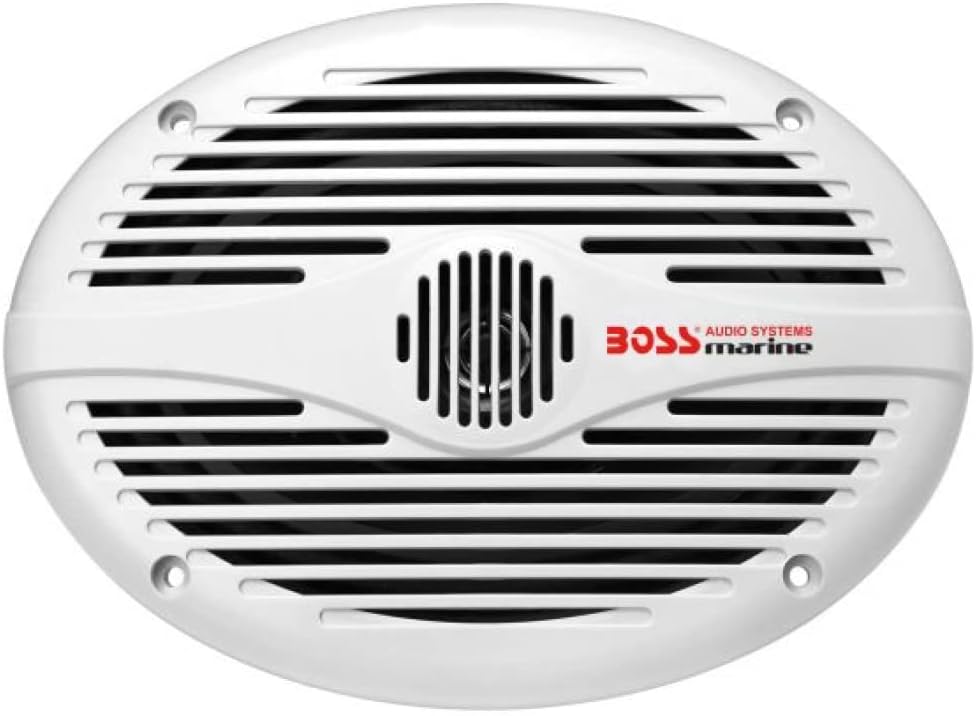 KIT SET VOOR BOSS AUDIO SYSTEMS MR690 ovaal 2-weg 6 x 9 15 x 23 cm 175 watt rms 350 watt max 4 ohm waterdicht zee zwembad boot hotel, per paar + accessoires gratuits