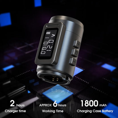 Ambition Mars-U Tattoo Kit Draadloze Tattoo Pen met Dubbele 1800mAh Batterijen, Verstelbare Slag en 20 Glory Naaldpatronen in Gemengde Maten voor Professionals en Beginners