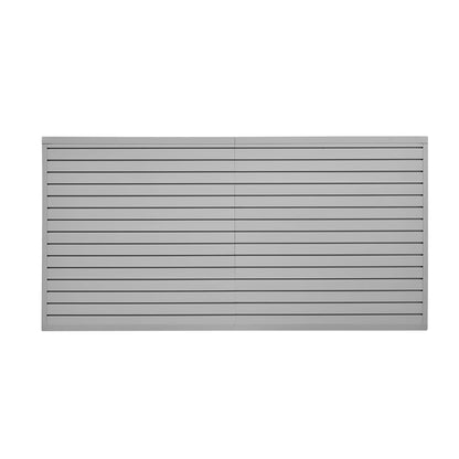 VEVOR Gereedschapswand, 1225 x 2450 x 20 mm, pvc-garagelamellenwand, grijze wandorganizer, 136 kg per plaat, lamellenwandpaneel met koppelingsstructuur en doe-het-zelfgesneden, geschikt voor opslag en