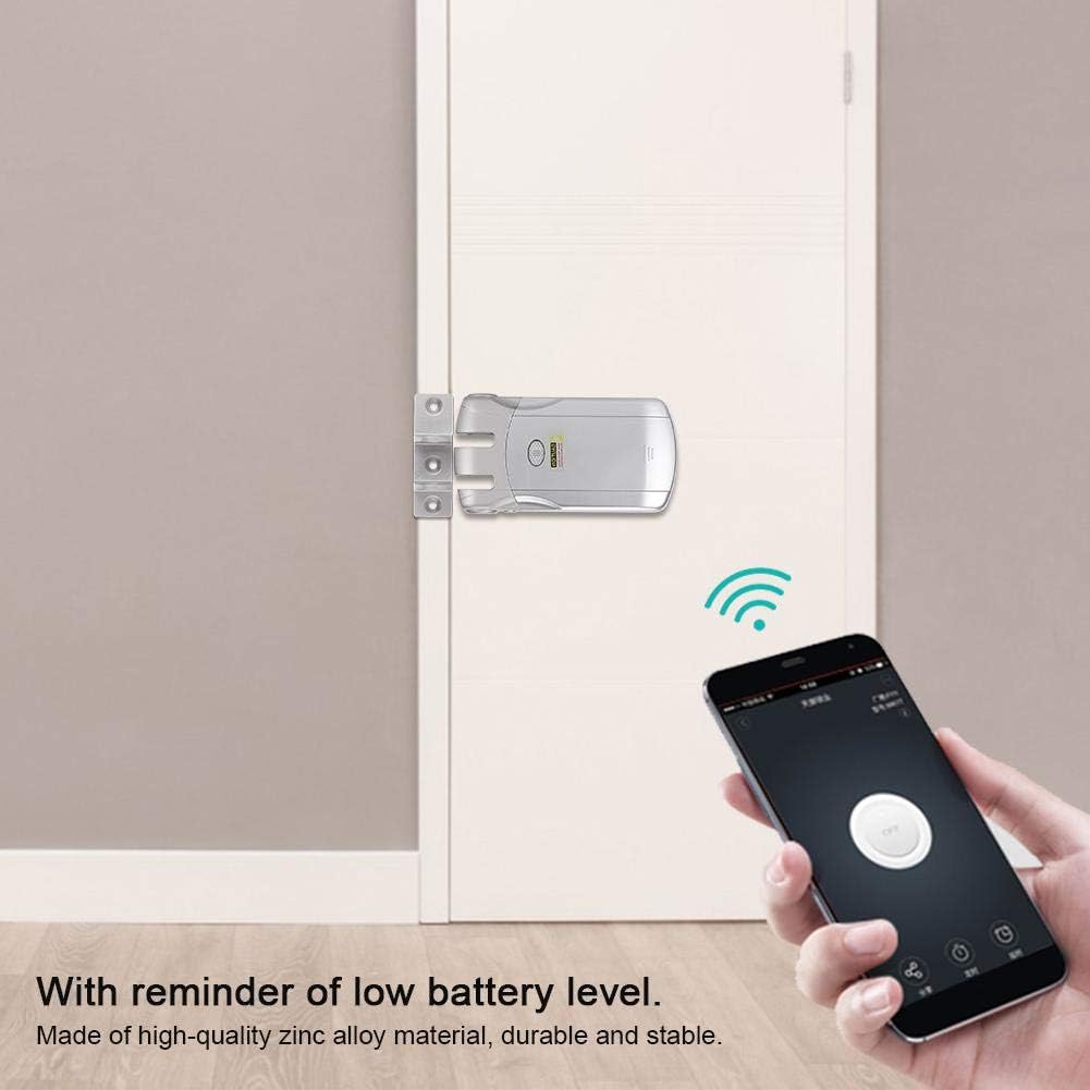 Draadloos draadloos elektronisch deurslot met wifi, intelligent slot voor gebruik binnenshuis met diefstalbeveiliging, afstandsbediening voor veiligheid thuis