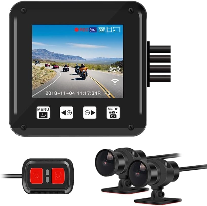 Motocam P6F Wifi 2CH Dual motor dashcam