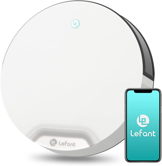 LEFANT N1 Robotstofzuiger, wifi-robotstofzuiger met 4500 Pa zuigkracht, compatibel met Alexa en app-bediening, zelfopladen, stille werking