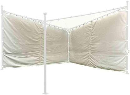 Siena Garden Set zijpanelen voor paviljoen BERLINO 400x400 cm wit