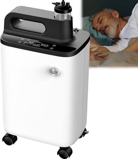 3 Litre Medical Oxygen Concentrator, 96% High Concentration, Walk Speed 1-5 Litres/Minute, Oxygen Generator for Older People - QUORE