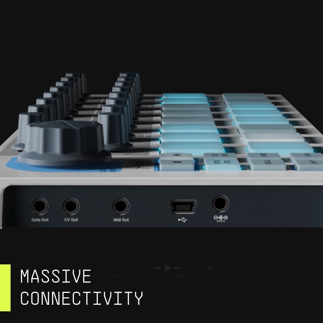 Arturia - BeatStep - Compacte MIDI-controller en sequencer met creatieve Software voor hoogwaardige opnamen, 16 pads, 16 encoders